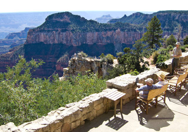 eating breakfast on the patio